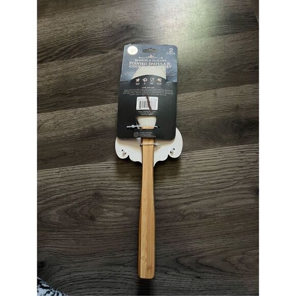 Core Kitchen Bamboo & Silicone Halloween Spatula And Cookie Cutter Set NEW - Picture 3 of 4